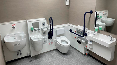We have formulated a three-year plan to improve the workplace environment, and are making systematic improvements such as installing restrooms with consideration of people with disabilities