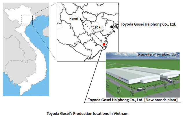 Toyoda Gosei’s Production locations in Vietnam