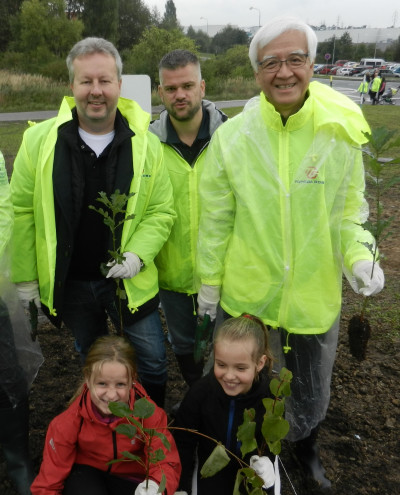 Toyoda Gosei Holds Tree-Planting Event at Its Czech Subsidiary
