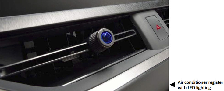 Toyoda Gosei Develops Air Conditioner Register with LED Illumination