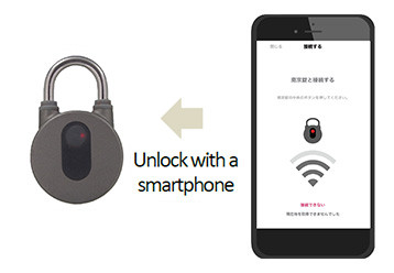 Unlock with a smartphone