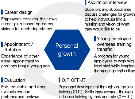 Personnel development cycle