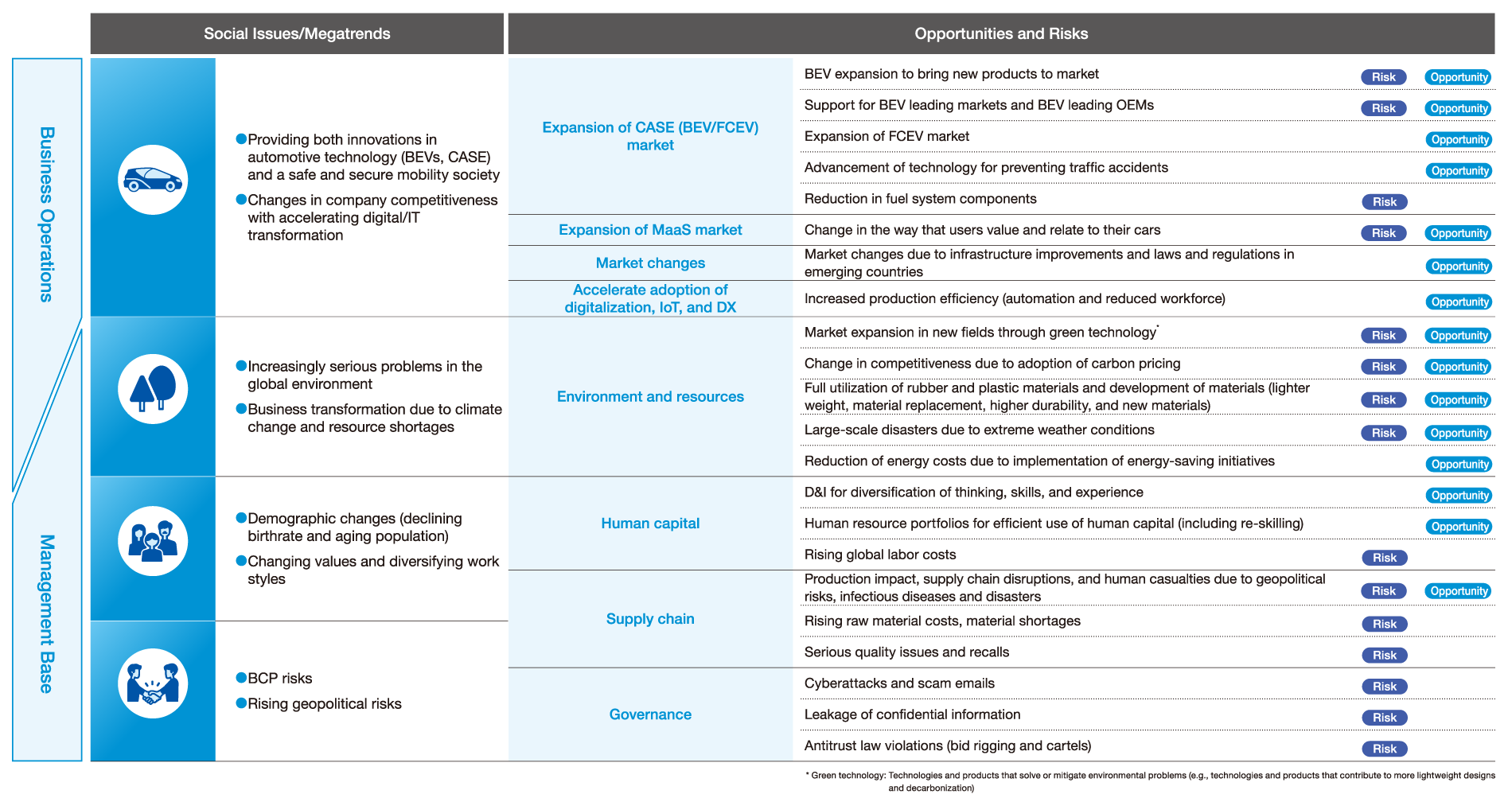 Materiality (Key Issues)