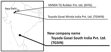 Locations of 3 TG Group companies in India