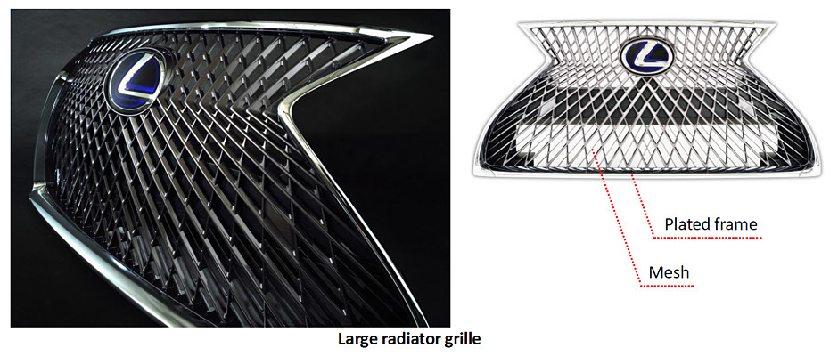 Large radiator grille