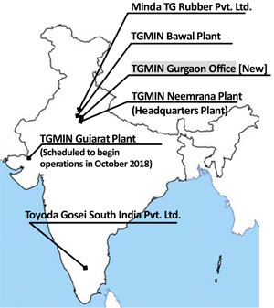 Business network in India(3 companies, 6 locations)