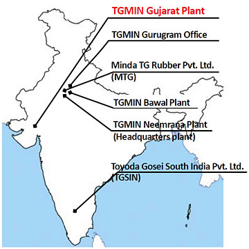 Business network in India (3 companies, 6 locations)