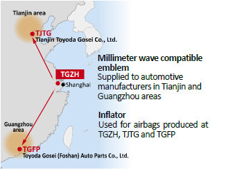 Toyoda Gosei Enhances Production Capacity in China for Car Safety-Related Products