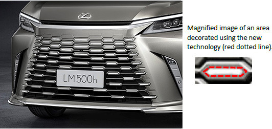 LEXUS LM front grille