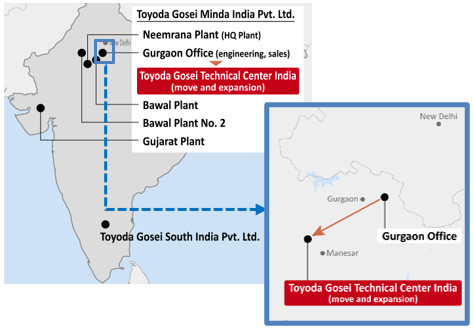 Development and production locations in India