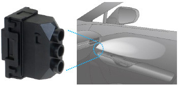 Equipped with three LED lamps(Pattern plates built into each lamp)