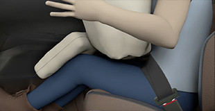 Knee airbag deployment image